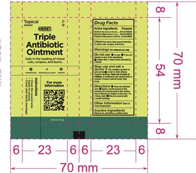 Meret Triple Antibiotic Ointment.jpg DOSAGE - Meret Triple Antibiotic Ointment